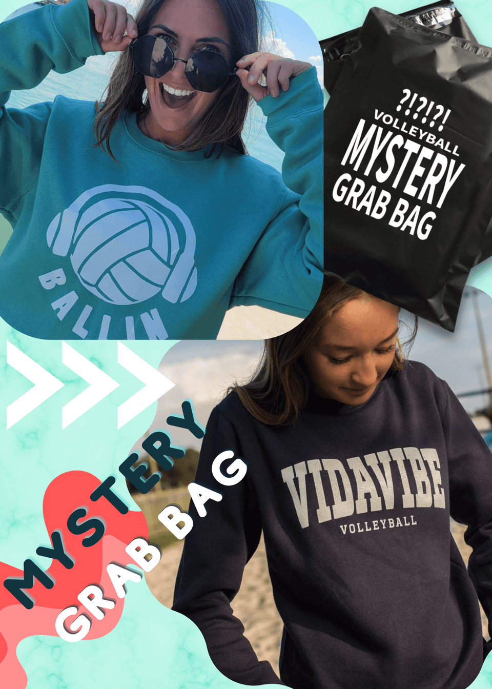 Mystery Grab Bag Sweatshirt & More - VidaVibe Volleyball